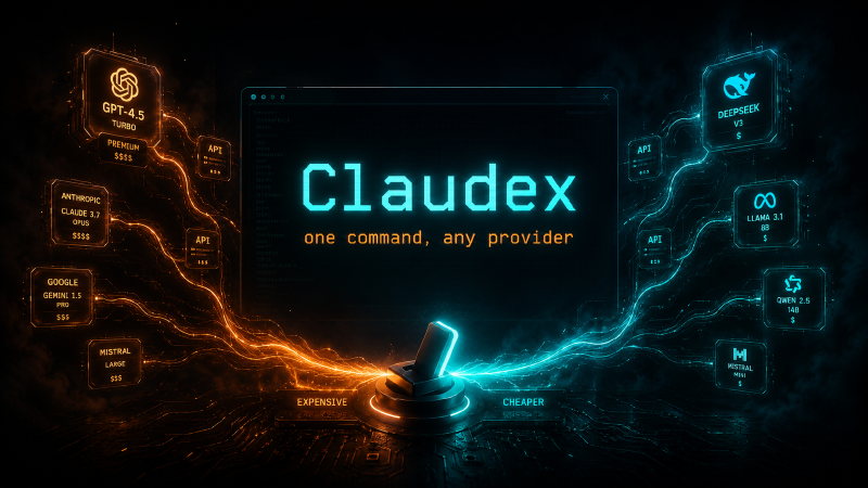 Featured image of post Claudex: switch Claude Code to cheaper providers in one command